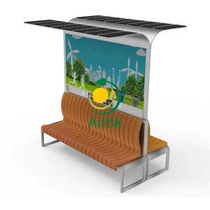 STATII AUTOBUZ MODERNE SB09 - Design cu panouri solare și bănci ergonomice"